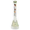 18’’ Glass bong with removable diffused downstem and colorful abstract design