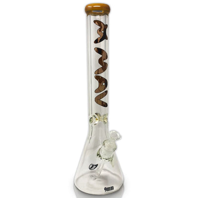 Glass Camo Butter Beaker 9mm Thick Water Pipe with spiral percolator and ice catcher