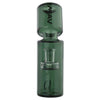 Green glass water pipe with multiple chambers from the Tall Mav Glass Spray Bottle 14mm joint