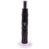 Black e-cigarette with geometric design beside Sondiko Butane Torch, refillable and adjustable