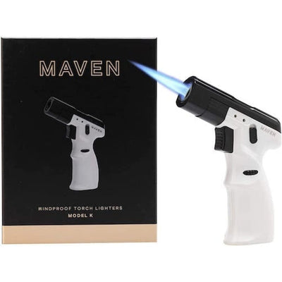 Maven Torch In Handgun Shape - Model k: Windproof pistol-grip lighter with blue flame