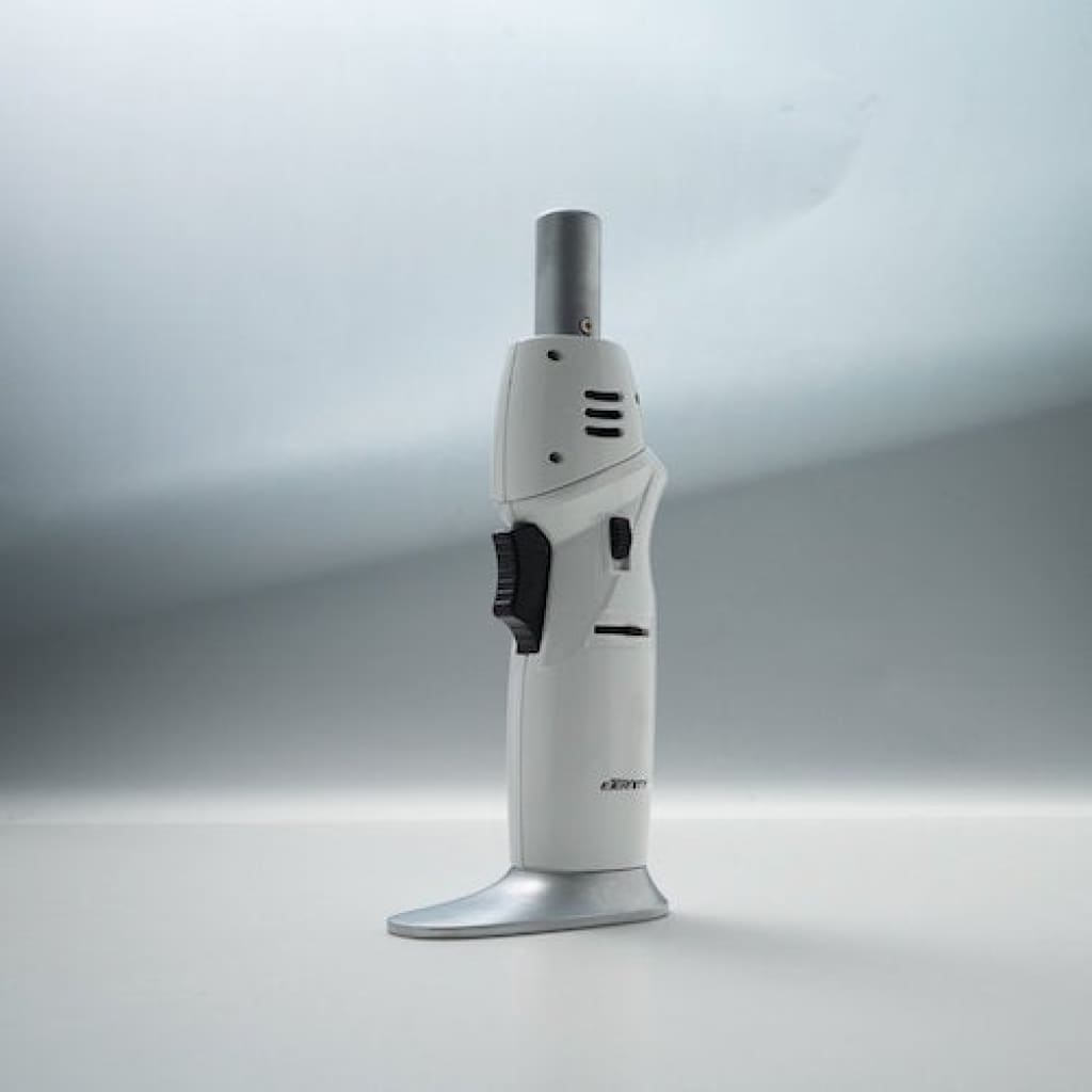 Maven limited edition original torch with unique adjustable angle, white silver sleek design