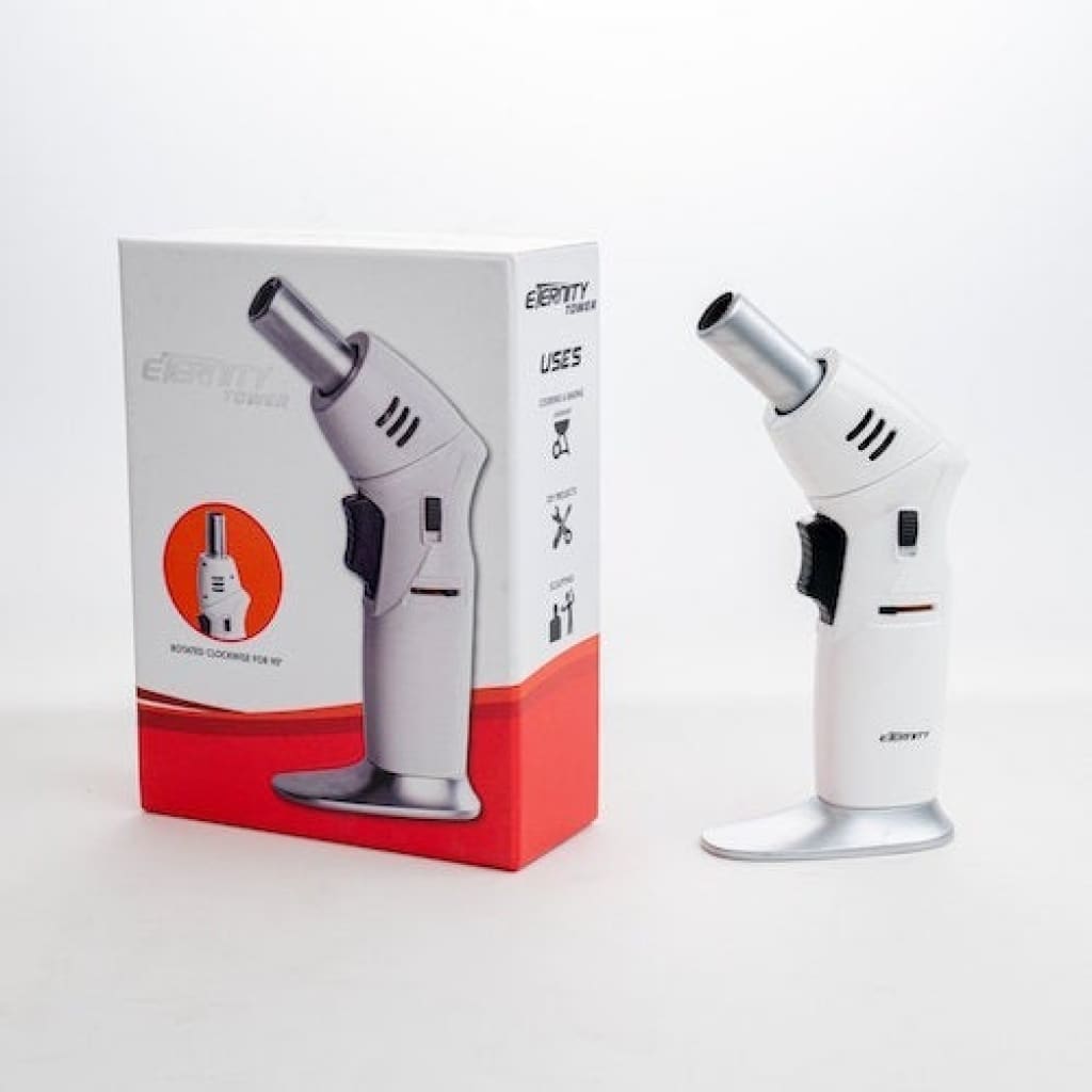 Maven limited edition original torch with unique adjustable angle, white and silver design