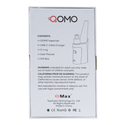 Product Packaging For Portable X-max Qomo Micro E-rig With 1350mah Battery, Ceramic Bucket Atomizer