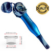 Blue handheld massage tool for Maze-x Pipe with unprecedented smoke smoothness