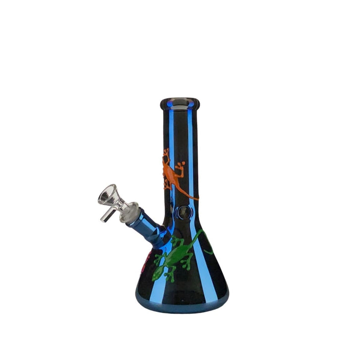 Metallic Rainbow Glass Beaker Water Pipe On sale