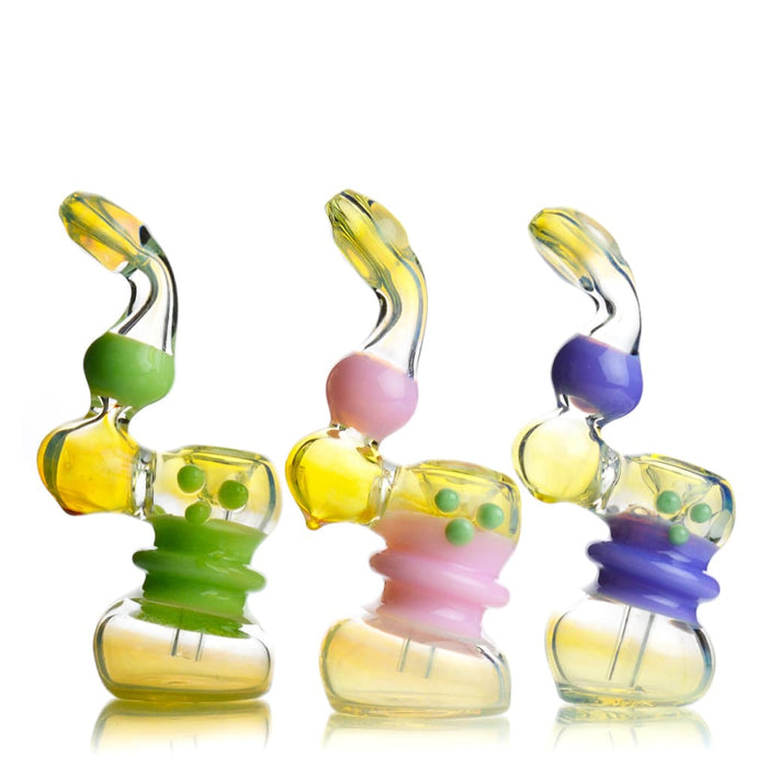 Mini Bubbler Fume Glass With Slime Color Tube Approx 120