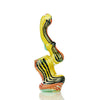 Mini Bubbler Fume Glass With Twisting Art: colorful glass sculpture with swirling patterns