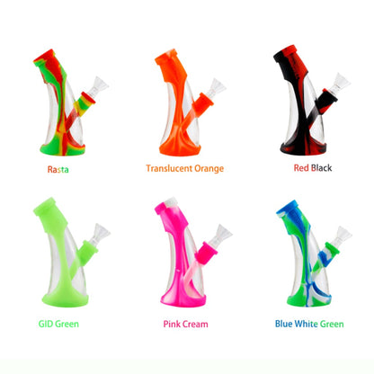 Colorful Waxmaid Mini Horn silicone water pipes in vibrant designs and combos