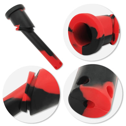 Handheld flashlight with ergonomic red and black design for Waxmaid Mini Horn