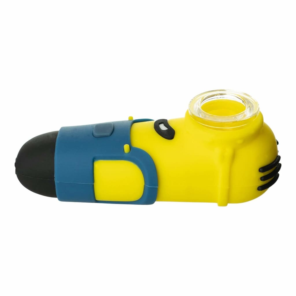 Cartoon-style Minion Silicone Pipe - Durable and Fun Hand Pipe for an enjoyable smoking session