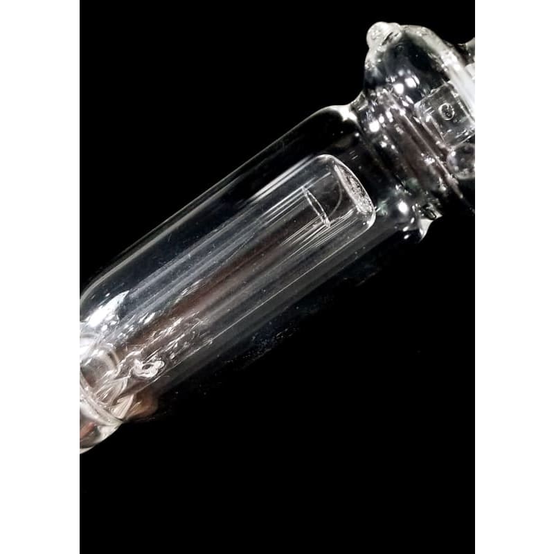 Glass Vial With Clear Liquid In a Handmade Glass Nectar Collector With 14mm Male Titanium Nail