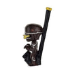 Alien-shaped novelty wood pipe with yellow mouthpiece from Hand-carved Novelty Wood Pipes