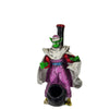 Colorful figurine of alien with purple pants and wood pipe; novelty wood pipes collection