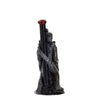 Dark figurine with tall, red-bowl novelty wood pipe from Hand-carved Novelty Wood Pipes collection