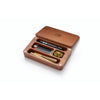 Wooden box compartments with smoking accessories in Heady Dad Oakleaf Mini Case