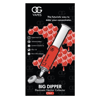 Big Dipper electronic nectar collector with quartz tip for vaping concentrates