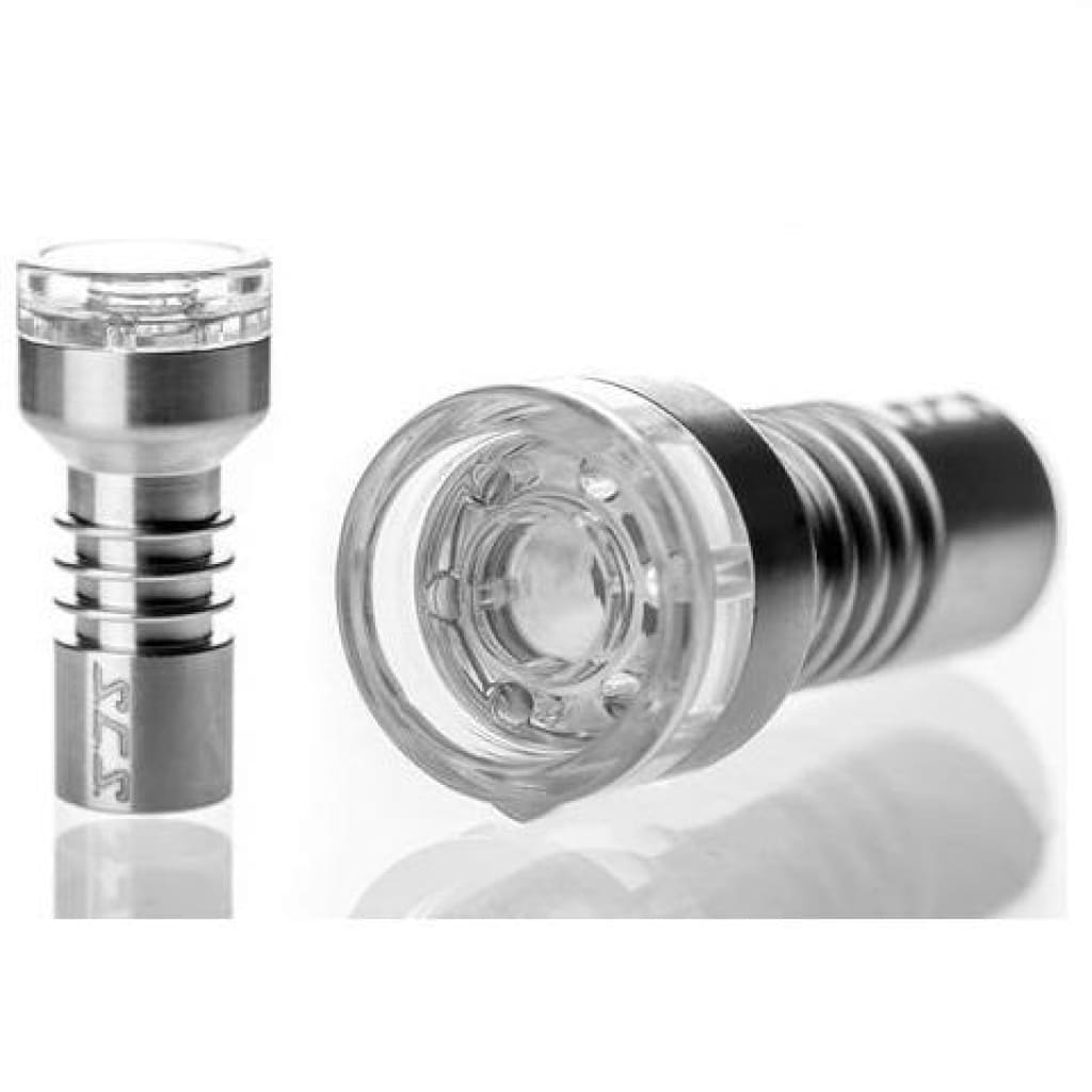 High thermal shock fused quartz semiconductor grade vaporizer attachments and concentrate nails