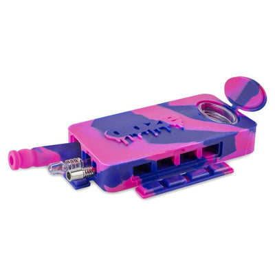 Colorful pink and purple Spirograph toy for a nice clean dab with the Ooze Slugger