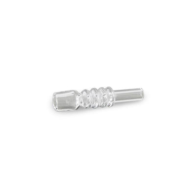 Ooze Slugger Glass One-Hitter Pipe with Spiral for a Nice Clean Dab