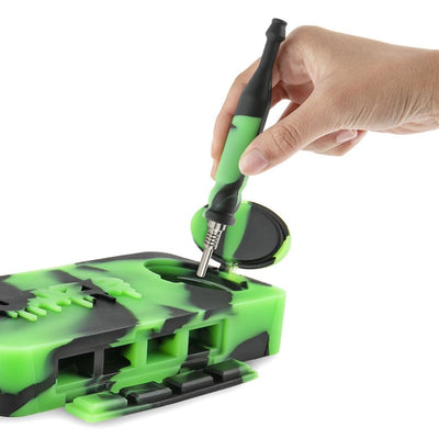 Bright green and black Ooze Slugger multi-tool for a nice clean dab on the go