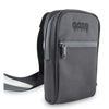 Ooze Traveler Smell Proof Crossbody Bag - Black with ’goze’ branding and front zipper pocket