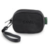 Black Ooze Traveler smell proof wristlet with branding and convenient wrist strap