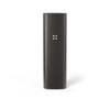 Cylindrical black Pax Vaporizer with white X logo for smooth flavorful experience