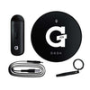 G Pen Dash vaporizer pen with supreme functionality for dried herb, charger, and container