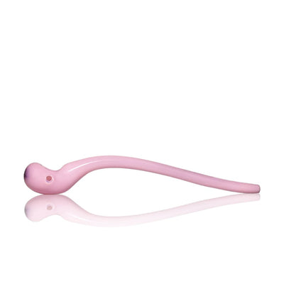 Pink glass hair stick resembling Sherlock Hand Pipe for unique pink Sherlock style