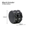 Durable 4-piece polygon herb grinder with geometric design and razor-sharp teeth