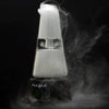 Futuristic white Pulsar Sipper Bubbler Cup emitting smoke with auto-fill function