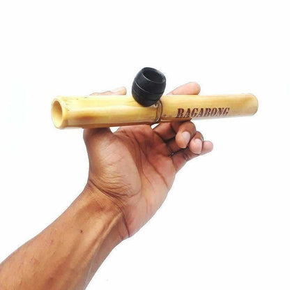Ragabong medium bamboo steamroller with natural finish wood bowl