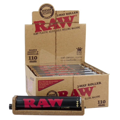 Compact 110mm Glass Hand Pipe With Raw Brand Hemp Plastic Adjustable Rolling Machine