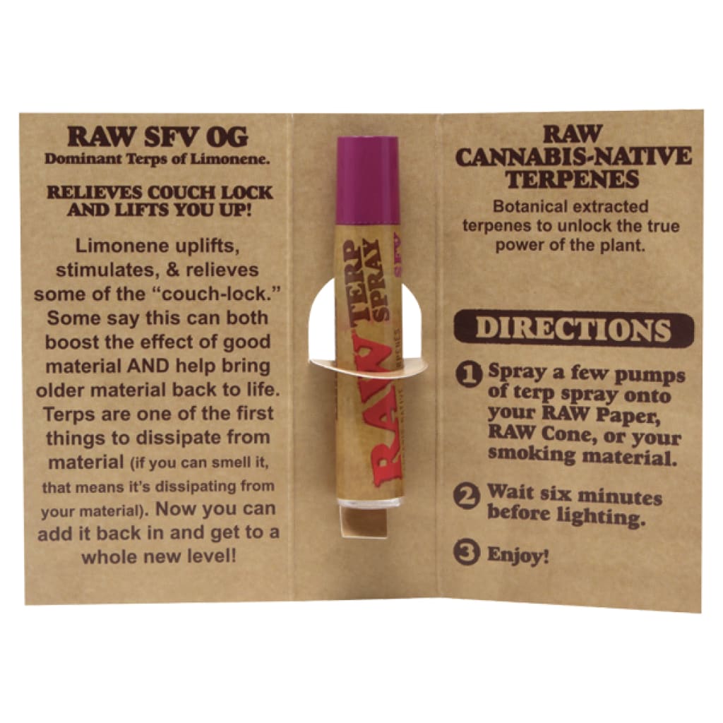 Spray bottle of Sour Apple SFV Og Cannabis Spray with native terpenes product info