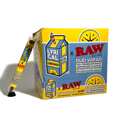 Lemonade Terpene Bud Wraps - Tobacco-free Lyrical x Raw Bud Wrap Lemonade Flavored Papers