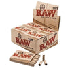 Box of RAW Pre-Rolled Tips for easy rolling of cigarettes and smoking materials