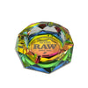 Raw Rainbow Glass Ashtray On sale