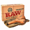 Raw Wooden Trident - Holds Three Hand Rolls, showcasing RAW branding and packaging