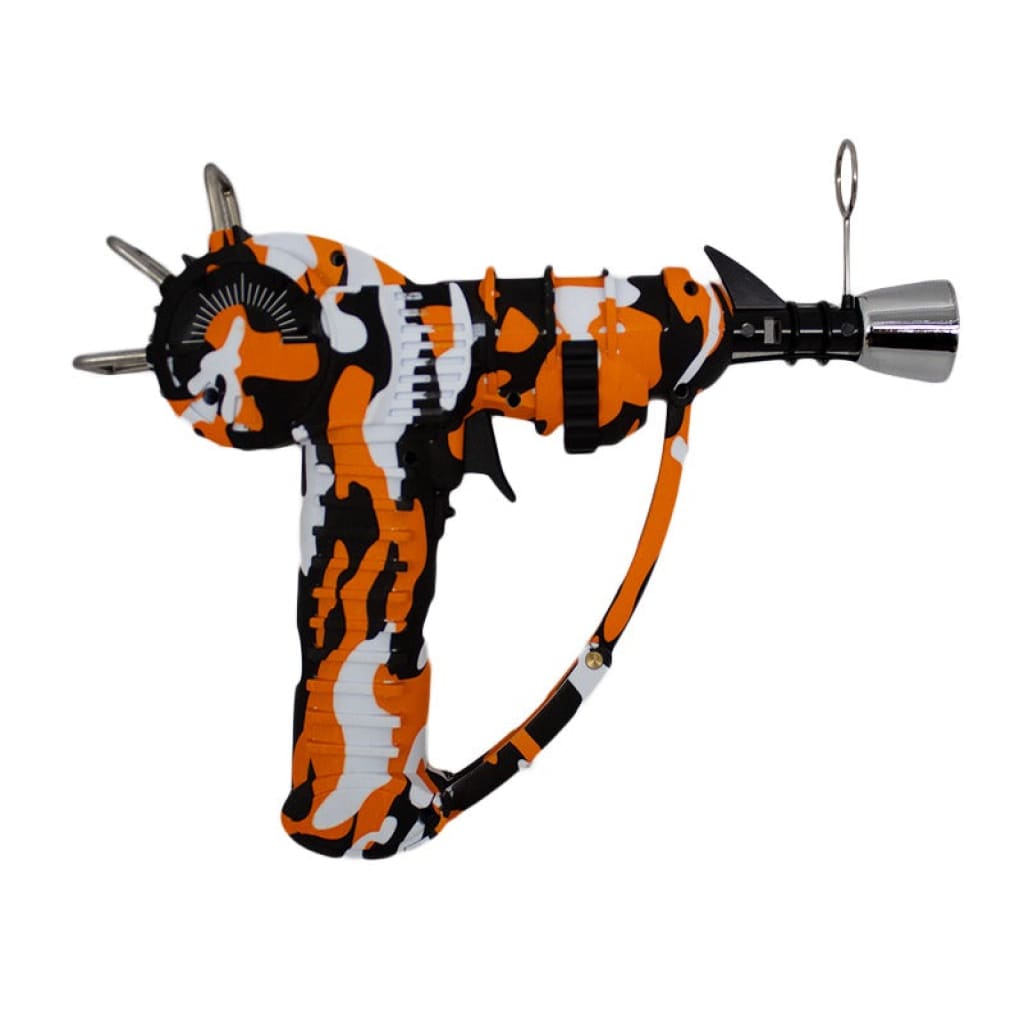 Camouflage Ray Gun Torch in orange, black, white piezo nail gun design