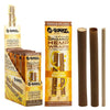 Organic hemp wraps by G-Rollz Pet Rock, mango kush flavor, 2x pre-rolled smoking wraps