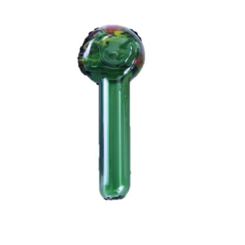 Roots Glass Pipe Slim Daily Driver with clear tubing and swirling bowl
