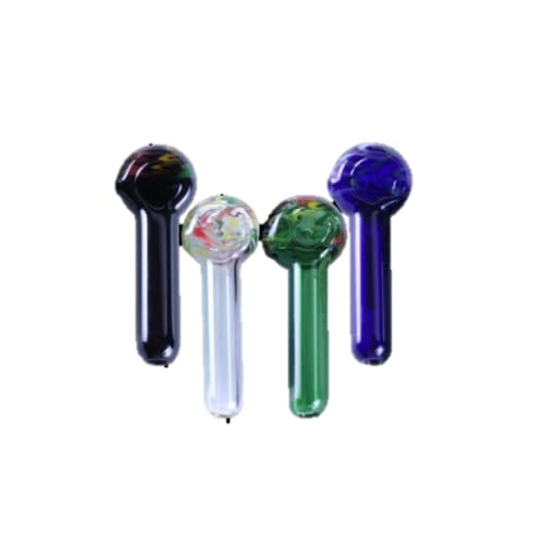 Roots Glass Pipe Slim Daily Driver bong with clear tubing in vibrant colors