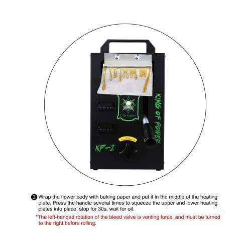 Ltq Vapor Rosin Press Machine with Heating Plates and Pressure Handle for Pure Vaping Oil