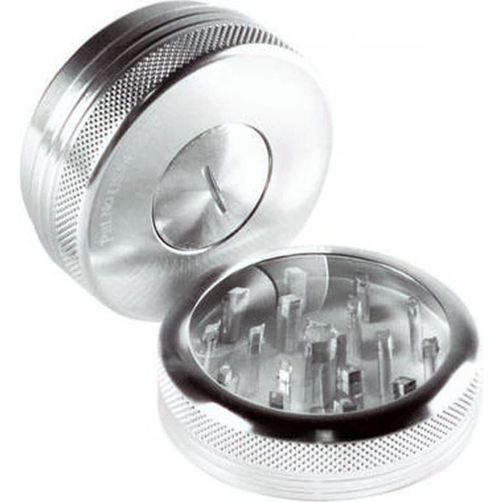 Sharpstone Push Up Herb Grinder Premium with aircraft-grade sharp cutting blades inside