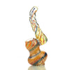 Twisted glass sculpture in vibrant colors for Sherlock Bubbler Swirling Art design