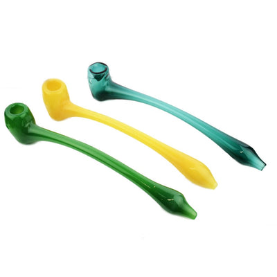 Vibrant 11-inch sherlock gandalf pipe in color tube glass