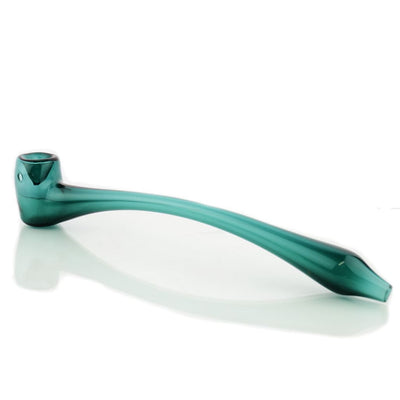 Vibrant 11-inch Sherlock Gandalf pipe in green color tube glass
