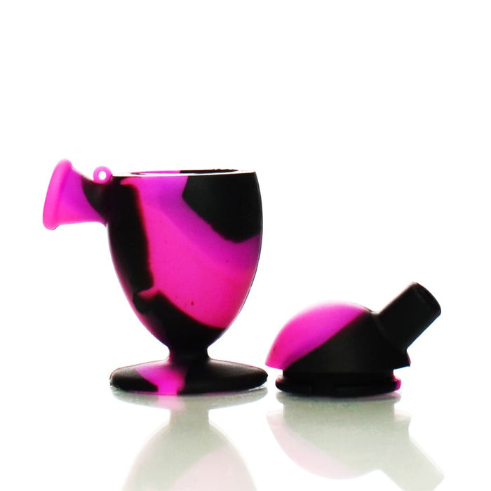Silicone Mini Joint Holder Bubbler With Multi-color Design