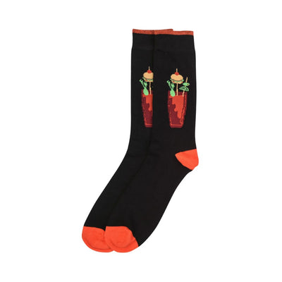 Libero Socks Cocktail Print Size 10-13 black pair for men